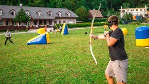 Playing Archery Tag